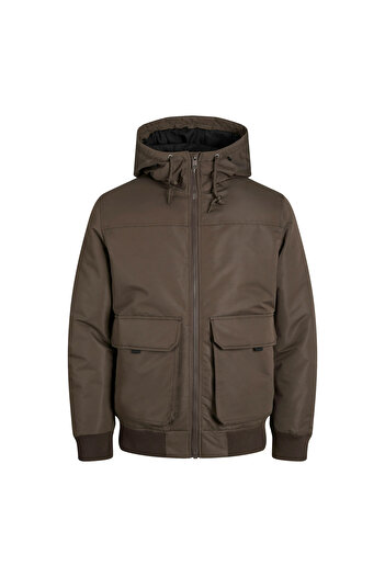 Jack & Jones Ανδρικό καφέ παλτό Construct (12263838-MLC)