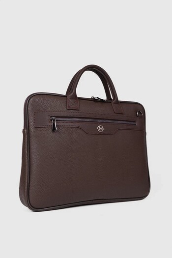 MORCA 13"-14,6" Unisex Laptop & Briefcase - Καφέ