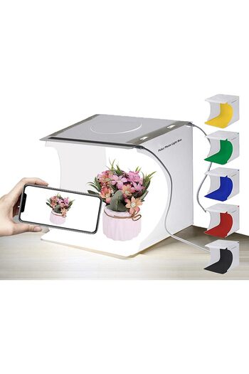 fulina Photo Studio,LED Light Soft Light Shooting Table, with 1 Micro USB Cable & 6 Colour Background Cloth