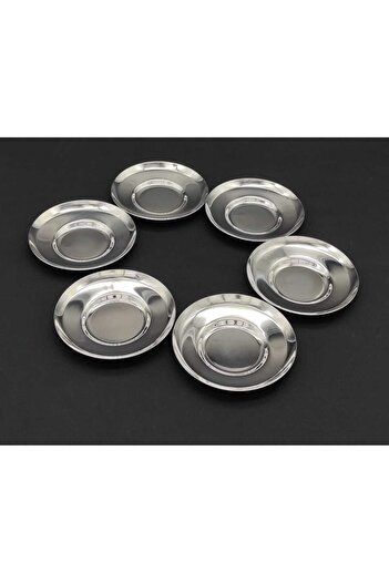 BRONDOFF Steel 6-Piece Steel Tea Plate
