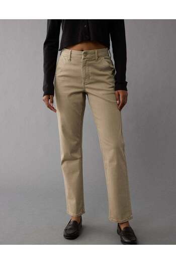 AMERICAN EAGLE Ae Stretch Super High-waisted Straight Trouser