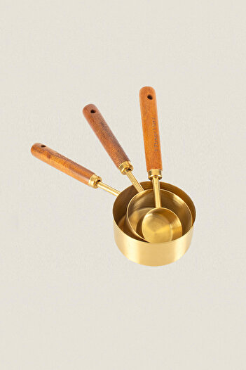 Yazz Atelier Wooden Handle Measuring Spoon Set