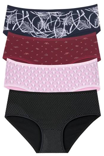 Newlilla 18006-8 Pack of 4 Women's Bato Panties