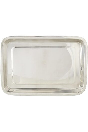 RAJ Stainless Steel Serving Tray (42x29 cm, SST001) – Serving Plate, Dish, Platters & Breakfast Tray