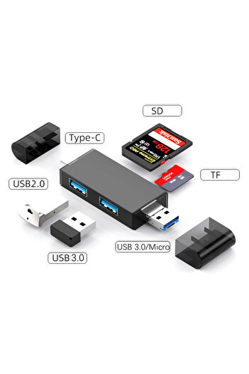 Choice 7 In 1 3.0 Black Olaf 7 In 1 Micro Sd Card Reader Usb Flash Drive Memory Tf Sd Card Reader Otg Type