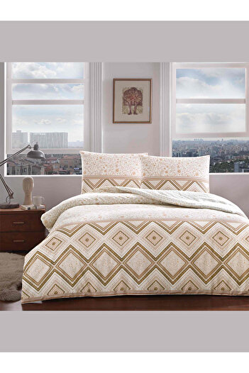 Taç Duvet Cover Set Perry Brown Single