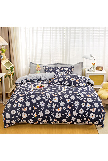 sharpdo 4-Piece Bedding Set, Including 1 Quilt Cover, 1 Sheet, 2 Pillowcases