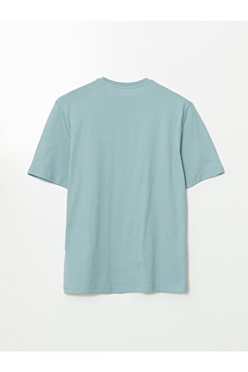 LC Waikiki Ανδρικό μπλουζάκι LCW Crew Neck με εμπριμέ χτενισμένο βαμβάκι