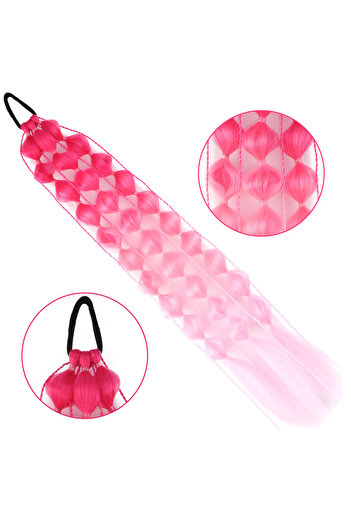 KONAK PERUK Balloon Braided Elastic Ponytail - Acm10