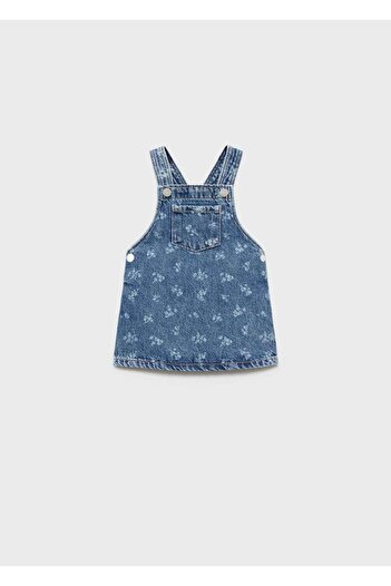 MANGO Baby Kısa kot jile elbise