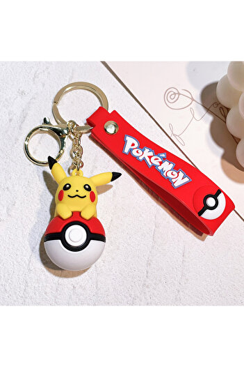 Choice 1 Pokemon Keychain Pikachu Anime Action Figure Toy Kawaii Cartoon Fashion Charmander Psyduck Doll K.