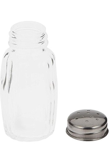 Harmony Bulb Shape Glass Salt & Pepper With Metal Lid Set - 2 Pieces