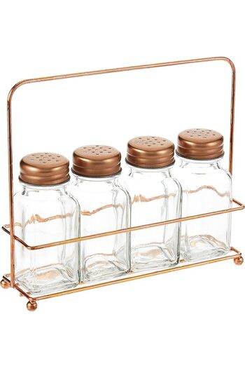 Harmony 339160 Table Top 4Pcs Glass Spice Jar Set 90Ml
