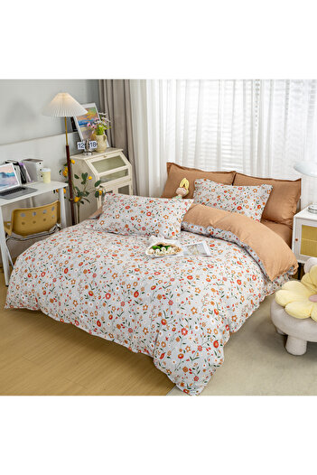 sharpdo 4-Piece Bedding Set, Including 1 Quilt Cover, 1 Sheet, 2 Pillowcases