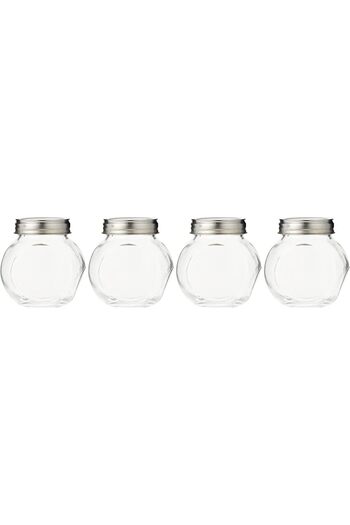 Harmony 4 Pieces Set Candy Jar, OR045, 8x6.5x8.5 cm/200 ml