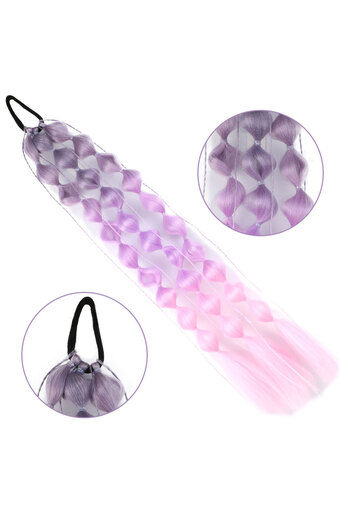 KONAK PERUK Balloon Braided Elastic Ponytail - Acm06