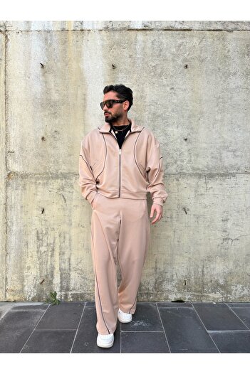 MİS MODA Men's Stripes Tracksuit