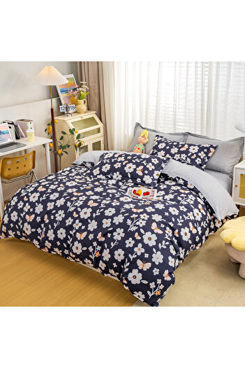 sharpdo 4-Piece Bedding Set, Including 1 Quilt Cover, 1 Sheet, 2 Pillowcases