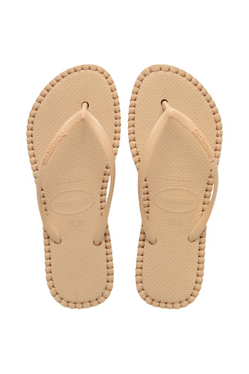 Havaianas Slim Flatform Loop Golden Women's Slippers