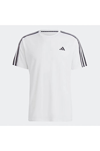 adidas Ανδρικό λευκό μπλουζάκι 3 ρίγες - Ib8151 Train Essentials