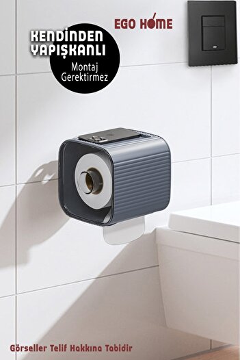 ego home Self Adhesive Toilet Roll Holder Holder Hanger Toilet Roll Holder