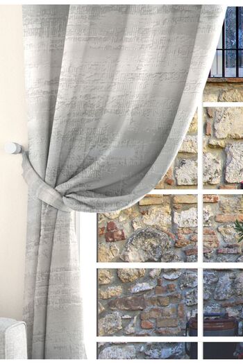 Ardizayn Grey-Beige Velvet Printed Bedroom Doorway Kitchen Living Room Two Wing Background Curtain