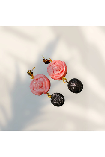 Lu Atelier Rosaline-Handmade Special Design Polymer Clay Earrings
