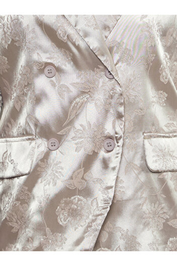 Styli Jacquard Regular Fit Double Breasted Balzer with Pockets