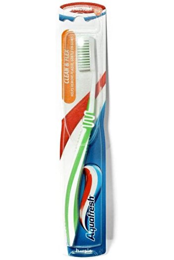 Aquafresh T/b Clean Flex Medium --- Aquafresh Clean Flex Medium Toothbrush