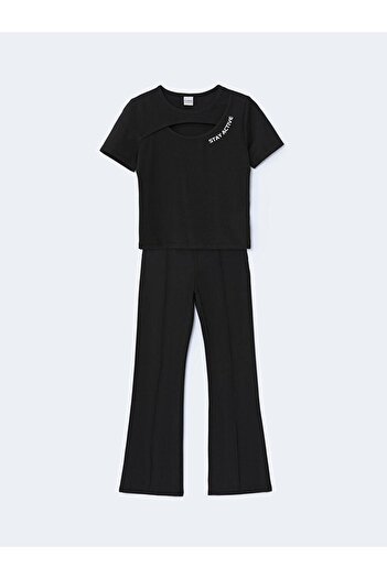 LC Waikiki Crew Neck Girls T-Shirts and Leggings