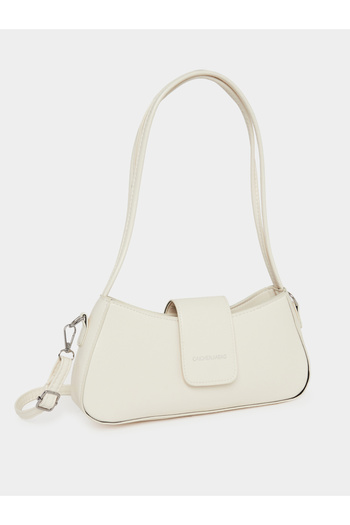 Styli Plain Baguette Bag with Detachable Strap