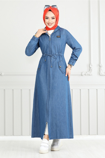 ModaMerve Front Zipper Jeans Ferace 325Mss941-M Jeans