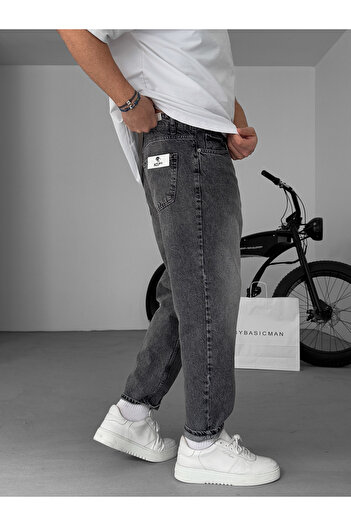 BYBASICMAN Gri Eskitme Boyfriend KE- 406