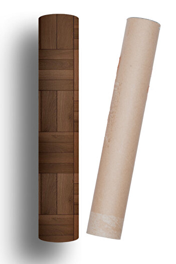 Bigaimaj Yer Kaplama Folyosu Kendinden Yapışkanlı Laminasyonlu Ahşap Parke Desen 60cm X 100cm