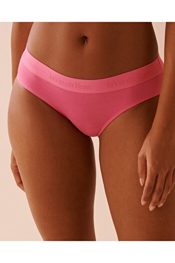 La Vie en Rose Cotton and Logo Elastic Band Bikini Panty