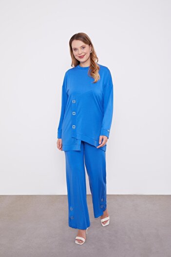 Levidor Asymmetric Cut Accessory Detailed Double Suit - Saks