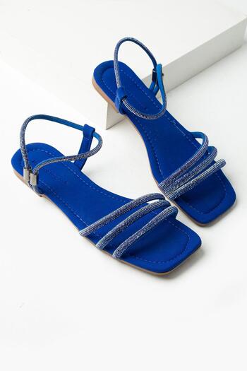 diclepolat Risay Sax Blue - Orthopedic Stone Daily Women's Sandals