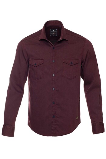 tambattal Plus Size Lycra Denim Shirt Long Sleeve
