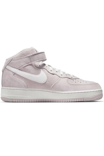 Nike Air Force 1 '07 Mid Qs Leather Unisex Sneaker Hakiki Deri Yüksek Bilek Günlük Spor Ayakkabı Bey
