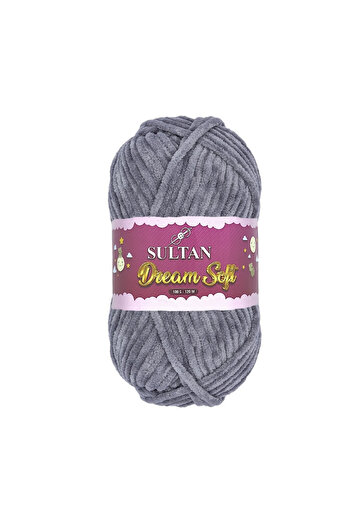 Sultan Dream Soft 909 Koyu Gri Kadife İp 100Gr 1 Adet