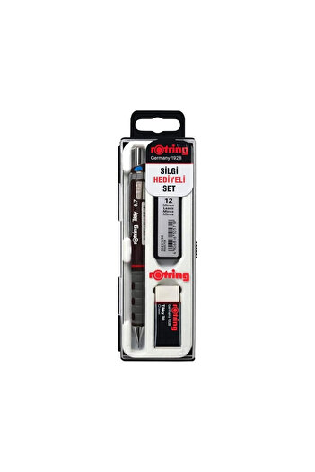 Rotring Tikky Versatil Pen Set - 0.7 mm Nib, Burgundy, Eraser and 12 Nibs Gift