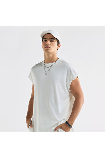 FAV Typographic Print T-shirt With Crew Neck And Short Sleeves