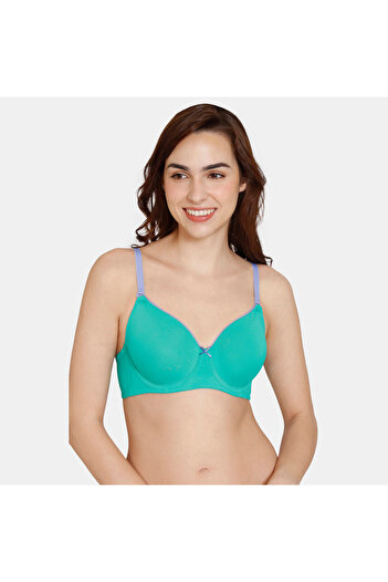 Zivame Wired Padded T-shirt Bra With Adjustable Straps
