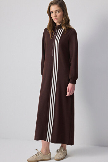 Touché Privé Knitted Dress with Collar Zipper