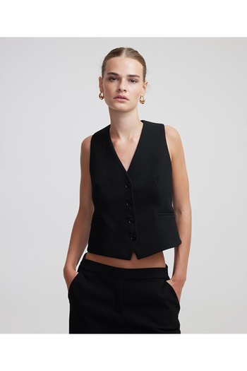 MISS IPEKYOL Iw 6240007013   Model Black Women's Vest