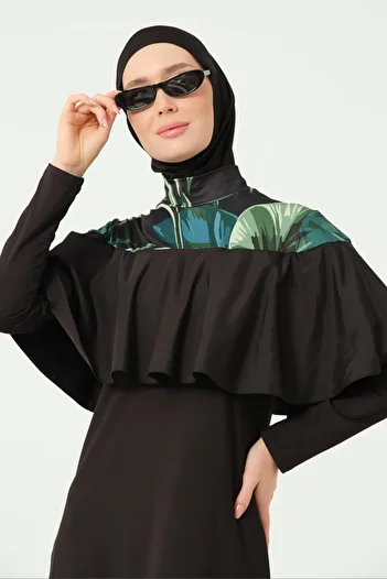 ALFASA Zamira Flounce Detailed Hijab Swimsuit
