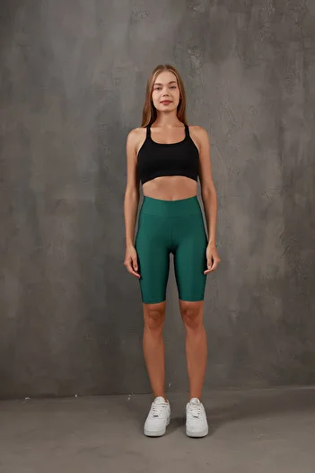 Miss Prova Shiny Disco High Waist Recovery Knitted Shorts/Biker/Short Leggings Missta2175
