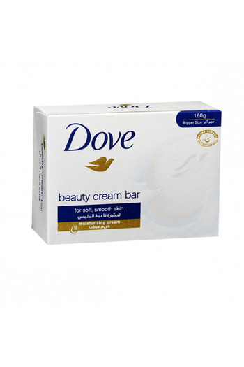 Dove 160g Beauty Cream Soap Bar - for All Skin Types, Original 1⁄4 Moisturizing Cream