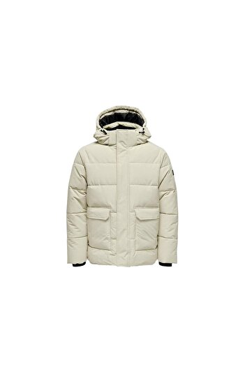 ONLY Onscarl Life Men's Gray Quilted Jacket - Noos Otw 22025825