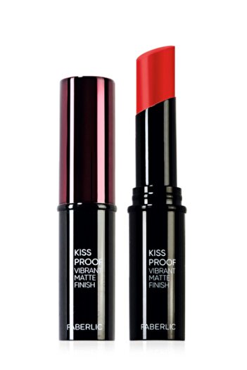 Faberlic Glam Team Kiss Proof Dayanıklı Mat Ruj, Ton "parlak Pembe"